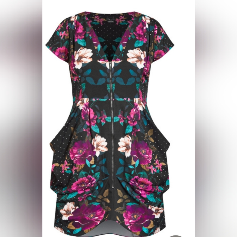City Chic Olivia Tunic-Black - Picture 14 of 15